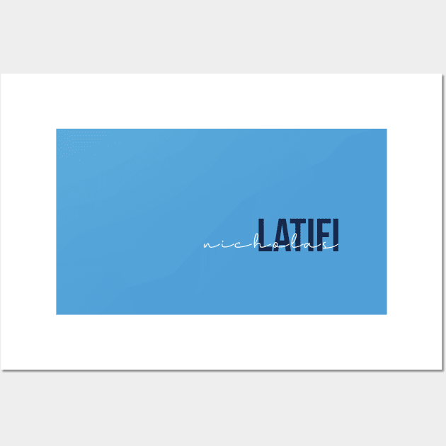 Nicholas Latifi Driver Name - 2022 Season #5 Wall Art by GreazyL